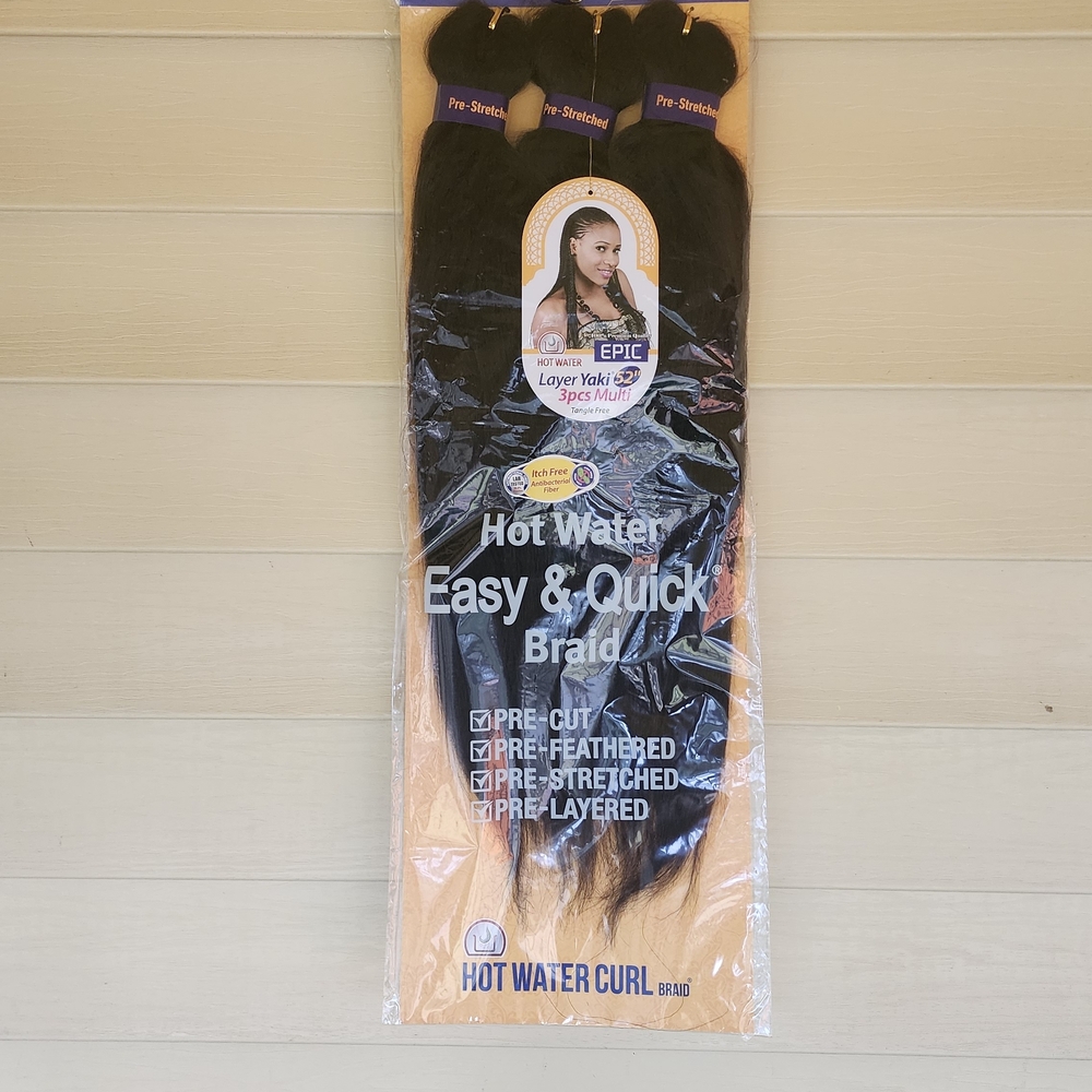 Hot Water Easy & Quick Braid - Black